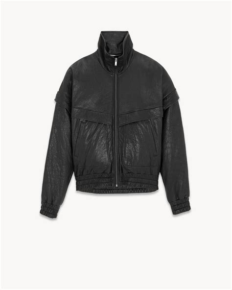 ysl palm tree bomber price|Saint Laurent bomber jacket in grained lambskin.